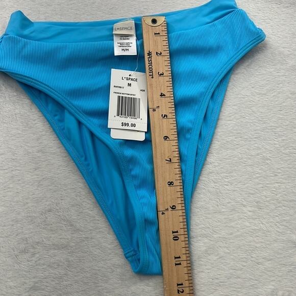 NEW L*Space‎ Medium Blue Womens Bathing Suit Bikini Bottom - Picture 3 of 11